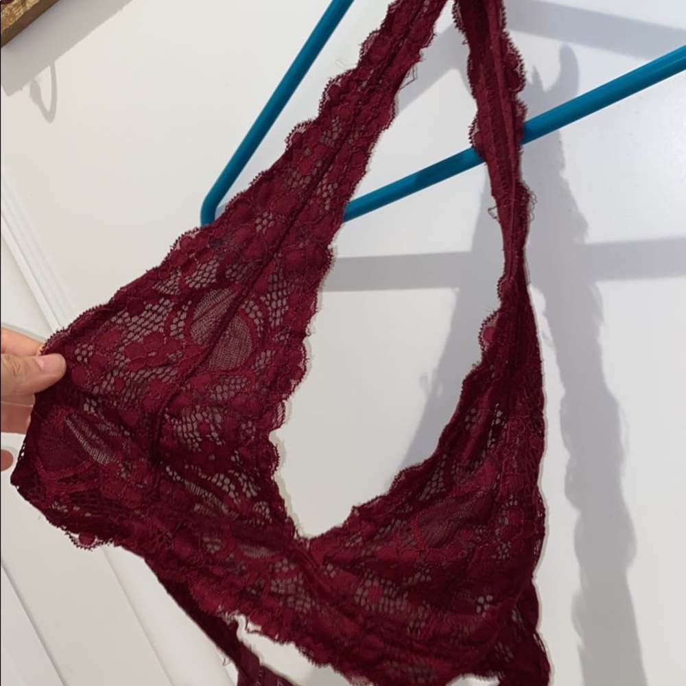 Red bralette size small